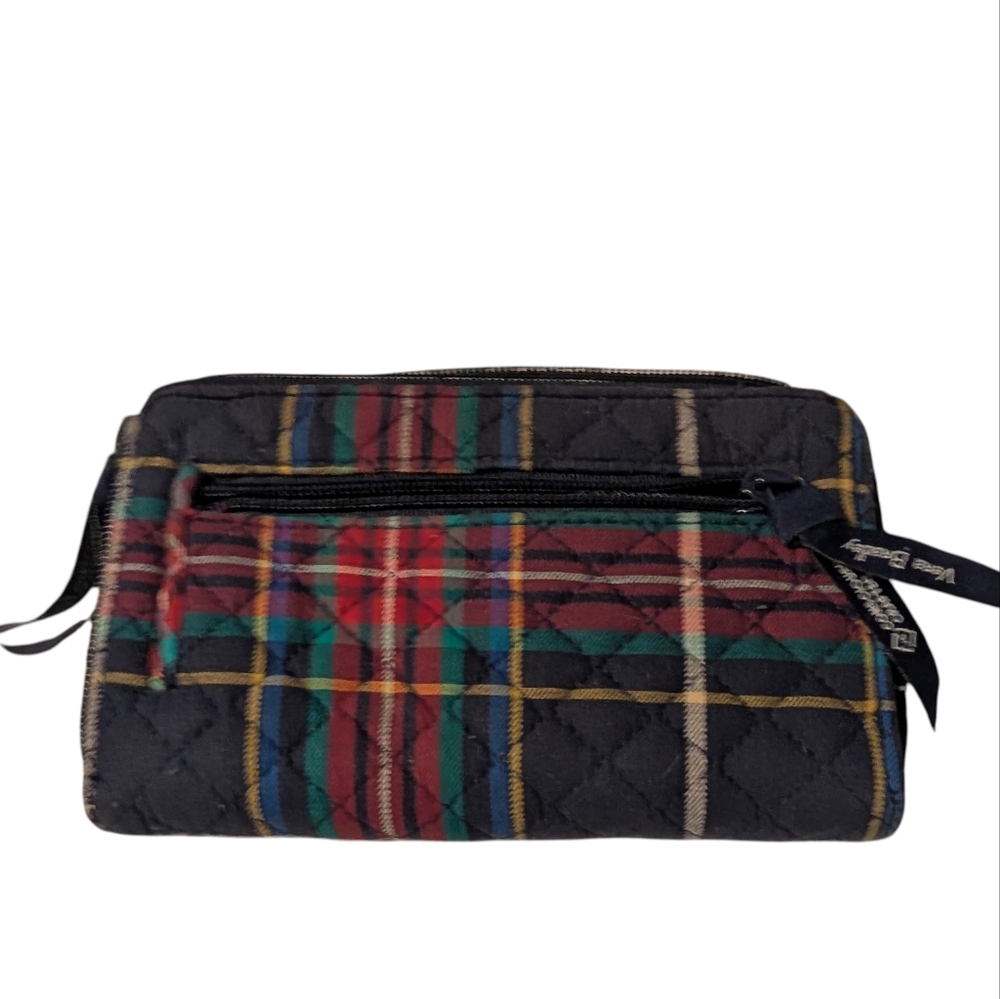 Vera Bradley Quilted Tartan Plaid Turnlock Wallet - Picture 3 of 6